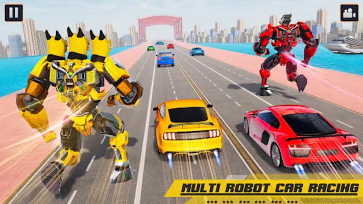 Wild Jackal Robot Transform Car War Robot Games android App screenshot 4