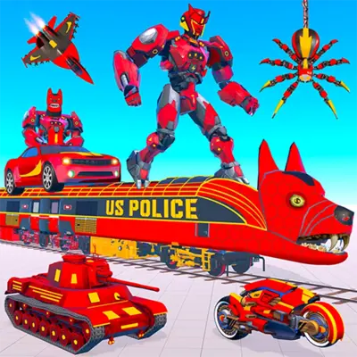 Wild Jackal Robot Transform Car War Robot Games android App screenshot 5